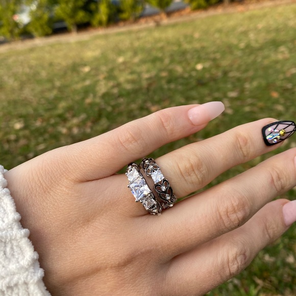 925 Sterling Silver 💎 Wedding Engagement Ring - Picture 5 of 11